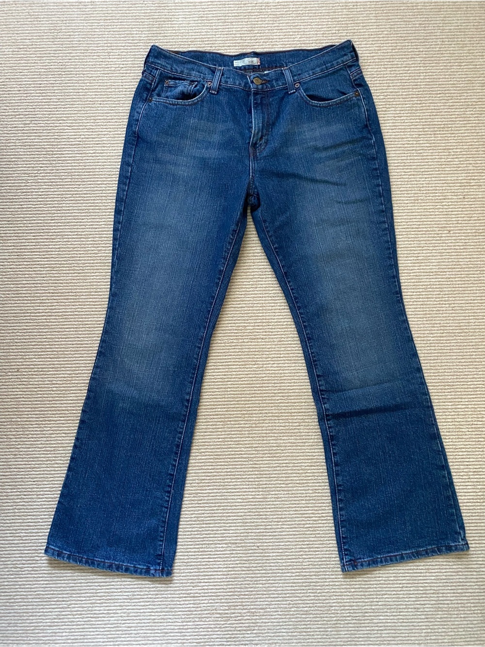 Levi's Women's Dark Wash Blue Bootcut  Jeans 515, Size 12